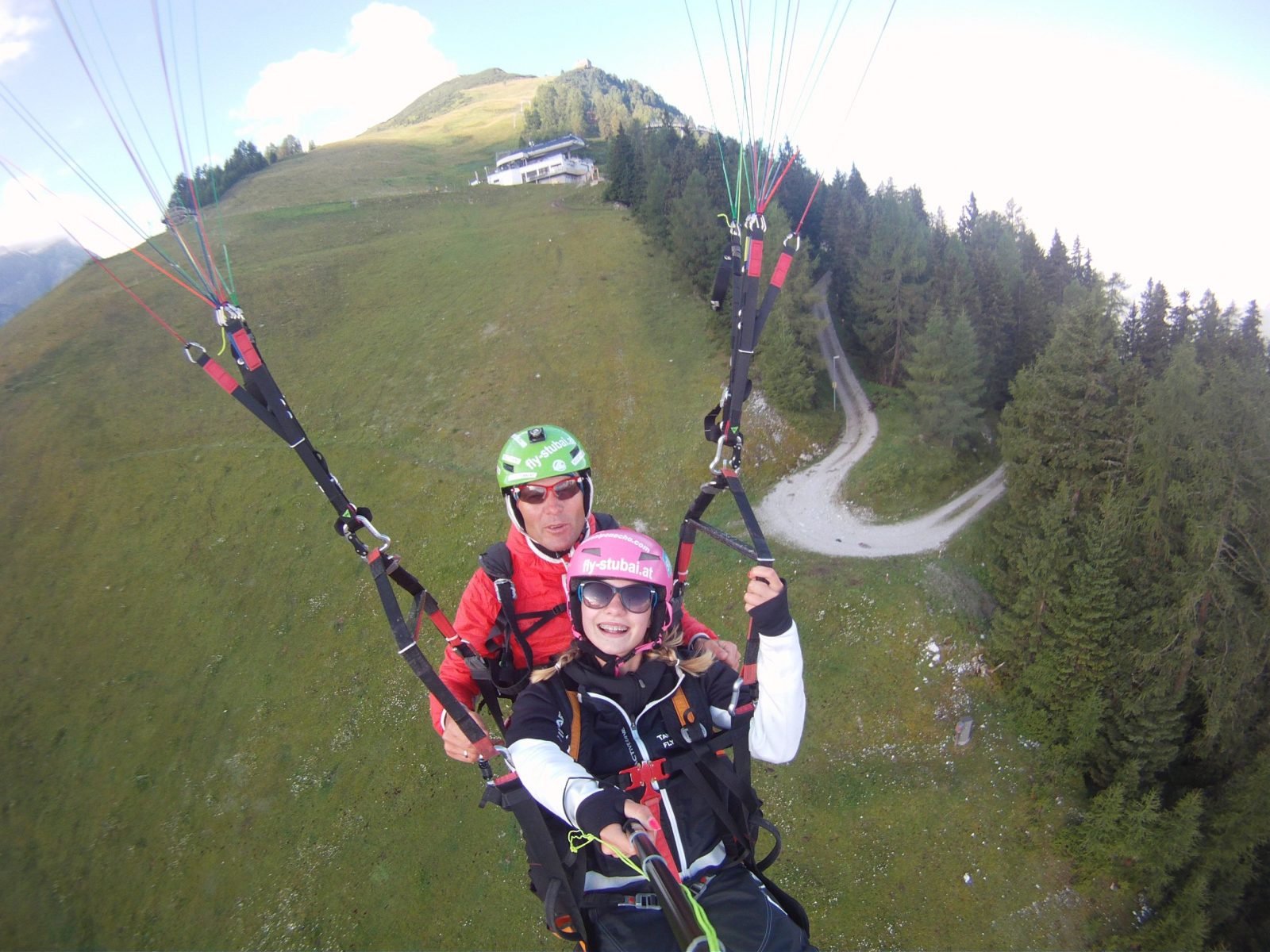 Kindertandem Paragliding Flug Elferlifte, Stubai